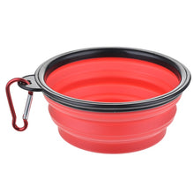Load image into Gallery viewer, Dog Water Food Container Collapsible Silicone Folding Dog Cat Bowl Outfit Portable Travel Bowl Dog Feeder Cup Pet Accessories
