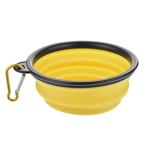 Dog Water Food Container Collapsible Silicone Folding Dog Cat Bowl Outfit Portable Travel Bowl Dog Feeder Cup Pet Accessories