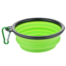Load image into Gallery viewer, Dog Water Food Container Collapsible Silicone Folding Dog Cat Bowl Outfit Portable Travel Bowl Dog Feeder Cup Pet Accessories
