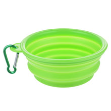 Load image into Gallery viewer, Dog Water Food Container Collapsible Silicone Folding Dog Cat Bowl Outfit Portable Travel Bowl Dog Feeder Cup Pet Accessories
