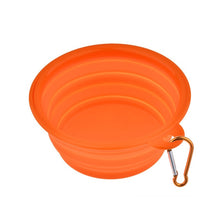 Load image into Gallery viewer, Dog Water Food Container Collapsible Silicone Folding Dog Cat Bowl Outfit Portable Travel Bowl Dog Feeder Cup Pet Accessories
