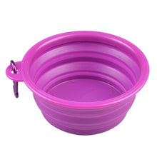 Load image into Gallery viewer, Dog Water Food Container Collapsible Silicone Folding Dog Cat Bowl Outfit Portable Travel Bowl Dog Feeder Cup Pet Accessories
