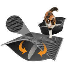 Load image into Gallery viewer, Waterproof Pet Cat Litter Mat EVA Double Layer Cat Litter Trapping Pet Litter Cat Mat Clean Pad Products For Cats Accessories
