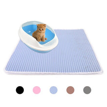 Load image into Gallery viewer, Waterproof Pet Cat Litter Mat EVA Double Layer Cat Litter Trapping Pet Litter Cat Mat Clean Pad Products For Cats Accessories
