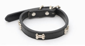 Pet Dog Collar PU Leather Personalized Dog Collar Adjustable Small And Medium Custom Collar Dog Cat Pet Supplies S M L