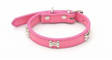 Load image into Gallery viewer, Pet Dog Collar PU Leather Personalized Dog Collar Adjustable Small And Medium Custom Collar Dog Cat Pet Supplies S M L
