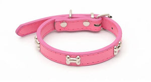 Pet Dog Collar PU Leather Personalized Dog Collar Adjustable Small And Medium Custom Collar Dog Cat Pet Supplies S M L