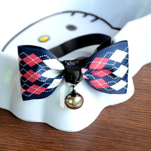 1Pc New Fashion Adjustable Puppy Kitten Dog Cat Pet Bow Tie With Bell Necktie Collar Lovely Pets Grooming Accessories
