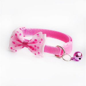 1Pc New Fashion Adjustable Puppy Kitten Dog Cat Pet Bow Tie With Bell Necktie Collar Lovely Pets Grooming Accessories