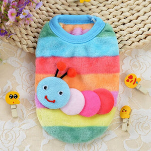 Cute Small Puppy Dog Clothes Bowknot Autumn Winter Leopard Fleece Pet Dog Coat Kitten Doggie Teacup Dog Clothes XXXS XXS Red Pin