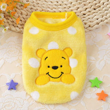 Load image into Gallery viewer, Cute Small Puppy Dog Clothes Bowknot Autumn Winter Leopard Fleece Pet Dog Coat Kitten Doggie Teacup Dog Clothes XXXS XXS Red Pin
