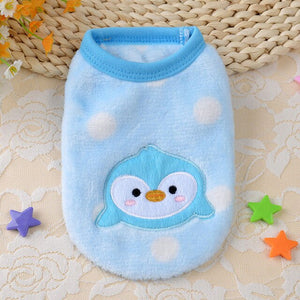 Cute Small Puppy Dog Clothes Bowknot Autumn Winter Leopard Fleece Pet Dog Coat Kitten Doggie Teacup Dog Clothes XXXS XXS Red Pin
