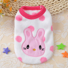 Load image into Gallery viewer, Cute Small Puppy Dog Clothes Bowknot Autumn Winter Leopard Fleece Pet Dog Coat Kitten Doggie Teacup Dog Clothes XXXS XXS Red Pin
