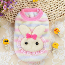 Load image into Gallery viewer, Cute Small Puppy Dog Clothes Bowknot Autumn Winter Leopard Fleece Pet Dog Coat Kitten Doggie Teacup Dog Clothes XXXS XXS Red Pin
