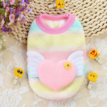 Load image into Gallery viewer, Cute Small Puppy Dog Clothes Bowknot Autumn Winter Leopard Fleece Pet Dog Coat Kitten Doggie Teacup Dog Clothes XXXS XXS Red Pin
