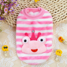Load image into Gallery viewer, Cute Small Puppy Dog Clothes Bowknot Autumn Winter Leopard Fleece Pet Dog Coat Kitten Doggie Teacup Dog Clothes XXXS XXS Red Pin
