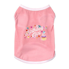 Load image into Gallery viewer, Pet Costume Dog Clothes Cat Clothes Spring Summer Thin Cotton Birthday Day Vest Breathable Sleeveless T-shirt
