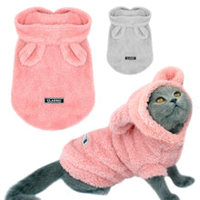 Load image into Gallery viewer, Pink Ears Cat Clothes Winter Pet Puppy Kitten Coat Jacket for Small Medium Dogs Cats Chihuahua Yorkshire Clothing Costume S-2XL

