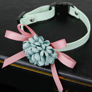 3D Necklace Small Medium Gift Pet Collar Soft With Flowers Lovely Durable Puppy Safe Elegant Adjustable Decoration Dog Cat