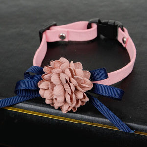 3D Necklace Small Medium Gift Pet Collar Soft With Flowers Lovely Durable Puppy Safe Elegant Adjustable Decoration Dog Cat