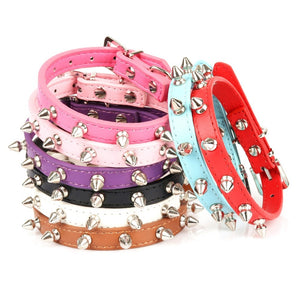 Small Dogs Collars Spiked Rivet Puppy Necklace For Pets Cats Collar Accessories Supplies collar perro collier chien