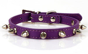 Small Dogs Collars Spiked Rivet Puppy Necklace For Pets Cats Collar Accessories Supplies collar perro collier chien