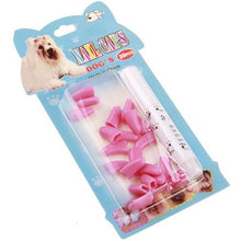 Load image into Gallery viewer, 20 Pcs Silicone Soft Cat Dog Nail Caps Cat Paw Care Pet Nail Protector Cat Nail Cover Paws Protection Pet Accessories Free Glue
