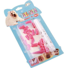 Load image into Gallery viewer, 20 Pcs Silicone Soft Cat Dog Nail Caps Cat Paw Care Pet Nail Protector Cat Nail Cover Paws Protection Pet Accessories Free Glue
