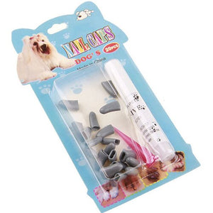 20 Pcs Silicone Soft Cat Dog Nail Caps Cat Paw Care Pet Nail Protector Cat Nail Cover Paws Protection Pet Accessories Free Glue