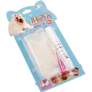20 Pcs Silicone Soft Cat Dog Nail Caps Cat Paw Care Pet Nail Protector Cat Nail Cover Paws Protection Pet Accessories Free Glue