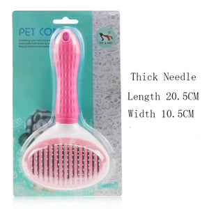 Handle Shedding Pet Dog Cat Auto Hair Brush Fur Grooming Trimmer Comb Pet Slicker Brush Cheap Pet Products Dog Accessories