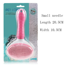 Load image into Gallery viewer, Handle Shedding Pet Dog Cat Auto Hair Brush Fur Grooming Trimmer Comb Pet Slicker Brush Cheap Pet Products Dog Accessories
