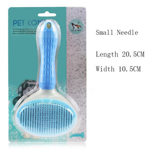 Handle Shedding Pet Dog Cat Auto Hair Brush Fur Grooming Trimmer Comb Pet Slicker Brush Cheap Pet Products Dog Accessories