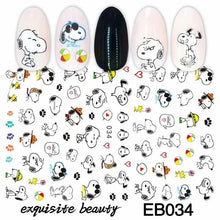 Load image into Gallery viewer, Self-Adhesive cute cartoon Animal Mickey Kumamon Cat 3d Nail Decal Stickers Manicure tools Nail Art Decoration Accessories
