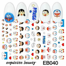 Load image into Gallery viewer, Self-Adhesive cute cartoon Animal Mickey Kumamon Cat 3d Nail Decal Stickers Manicure tools Nail Art Decoration Accessories
