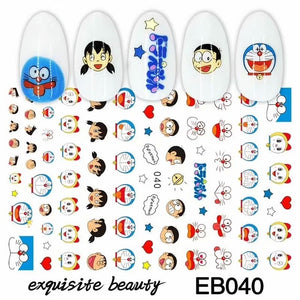 Self-Adhesive cute cartoon Animal Mickey Kumamon Cat 3d Nail Decal Stickers Manicure tools Nail Art Decoration Accessories