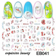 Load image into Gallery viewer, Self-Adhesive cute cartoon Animal Mickey Kumamon Cat 3d Nail Decal Stickers Manicure tools Nail Art Decoration Accessories
