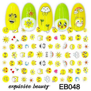 Self-Adhesive cute cartoon Animal Mickey Kumamon Cat 3d Nail Decal Stickers Manicure tools Nail Art Decoration Accessories