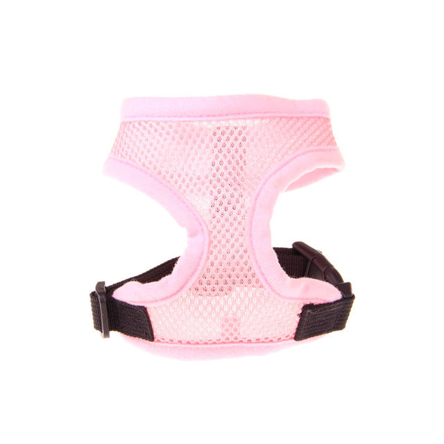1PC Adjustable Soft Breathable Dog Harness Nylon Mesh Vest Harness for Dogs Puppy Collar Cat Pet Dog Chest Strap Leash