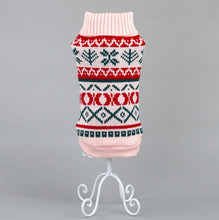 Load image into Gallery viewer, Petalk Snowflower Cat Sweater Knitwear Pet Jumper Coat Dogs Cat Christmas  Dog Clothes for Small Pet XS S M L XL XXL
