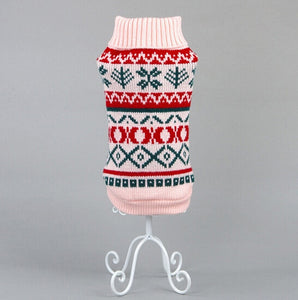 Petalk Snowflower Cat Sweater Knitwear Pet Jumper Coat Dogs Cat Christmas  Dog Clothes for Small Pet XS S M L XL XXL