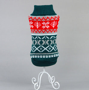 Petalk Snowflower Cat Sweater Knitwear Pet Jumper Coat Dogs Cat Christmas  Dog Clothes for Small Pet XS S M L XL XXL