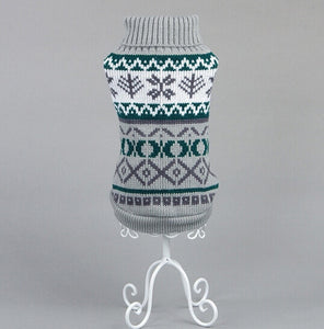 Petalk Snowflower Cat Sweater Knitwear Pet Jumper Coat Dogs Cat Christmas  Dog Clothes for Small Pet XS S M L XL XXL