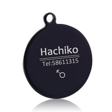 Load image into Gallery viewer, YVYOO Free engraving Stainless steel Pet cat collar accessories customized dog cat ID tag name telephone Multiple languages AA08
