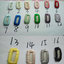 Load image into Gallery viewer, Wide plain needle comb clip BB hairpin hair clip Tactic leave hair clip to Yorkshire headdress pet accessories 50pcs
