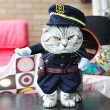 Load image into Gallery viewer, Funny Pet Cat Clothes Policeman Cat Clothes Cute Clothing For Cat Cool Costume Uniform with Hat Nurse Suit Pet Supplies 1c50
