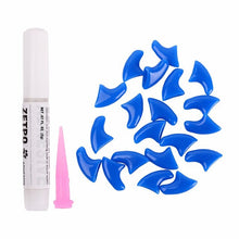 Load image into Gallery viewer, 20Pcs Soft Cat Nail Caps Silicone Paw Claw Pet Nails Protector Cover With Glue And Applictor Protection Pet Grooming Accessories
