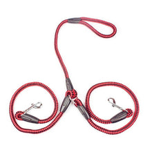Load image into Gallery viewer, OUTAD Nylon Ribbon Double Dog harness Leash Adjustable Training Leash Cats Dogs Harness Collar Leash Strap Belt Drop Shipping
