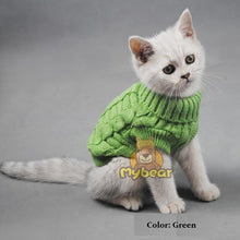 Load image into Gallery viewer, NEW Dog Cat Sweater Sphinx Cat Coat Spagetti Warm Autumn Winter  Pet Jumper Cat Clothes For Small Cat Dog Pets
