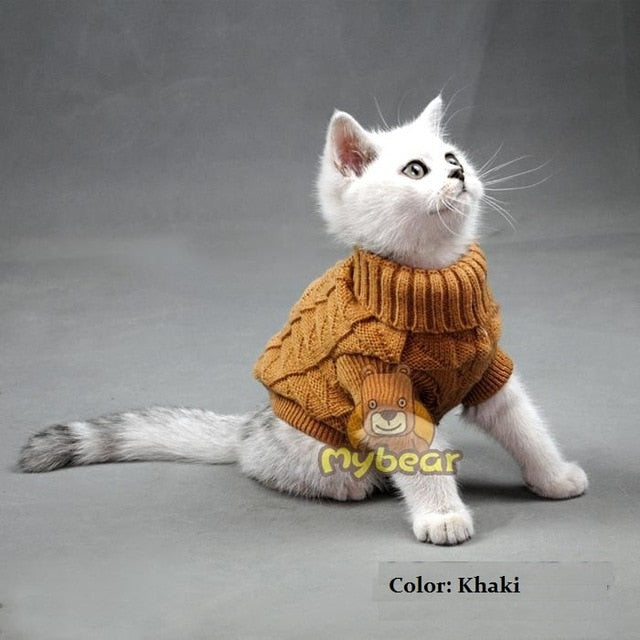 NEW Dog Cat Sweater Sphinx Cat Coat Spagetti Warm Autumn Winter  Pet Jumper Cat Clothes For Small Cat Dog Pets